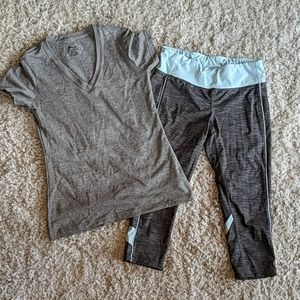 Workout leggings and t-shirt